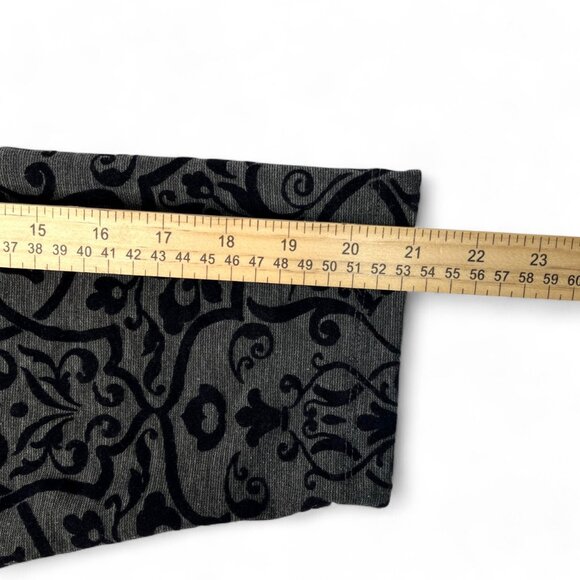 Lands' End Blouse Bow Front Navy Blue Design Mid length Sleeves Size 1X 16W-18W - Picture 11 of 14